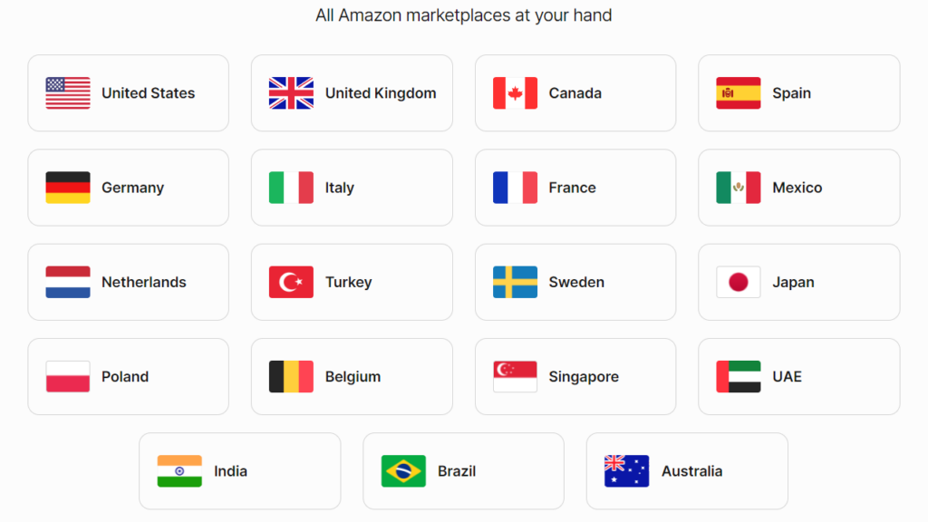 New M2E Amazon Repricer marketplaces list