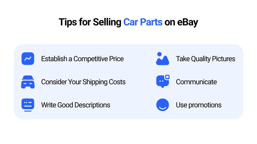 Tips for Selling Car Parts on eBay