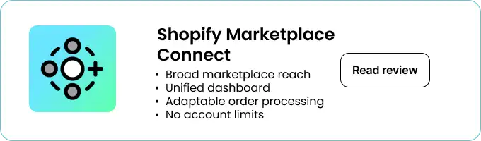 Shopify Marketplace Connect