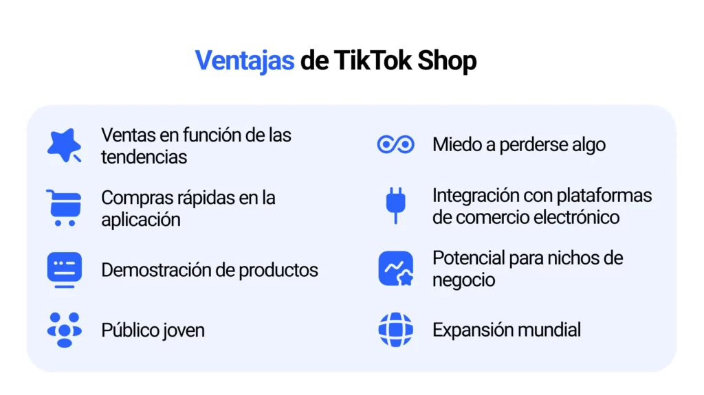 Ventajas de TikTok Shop