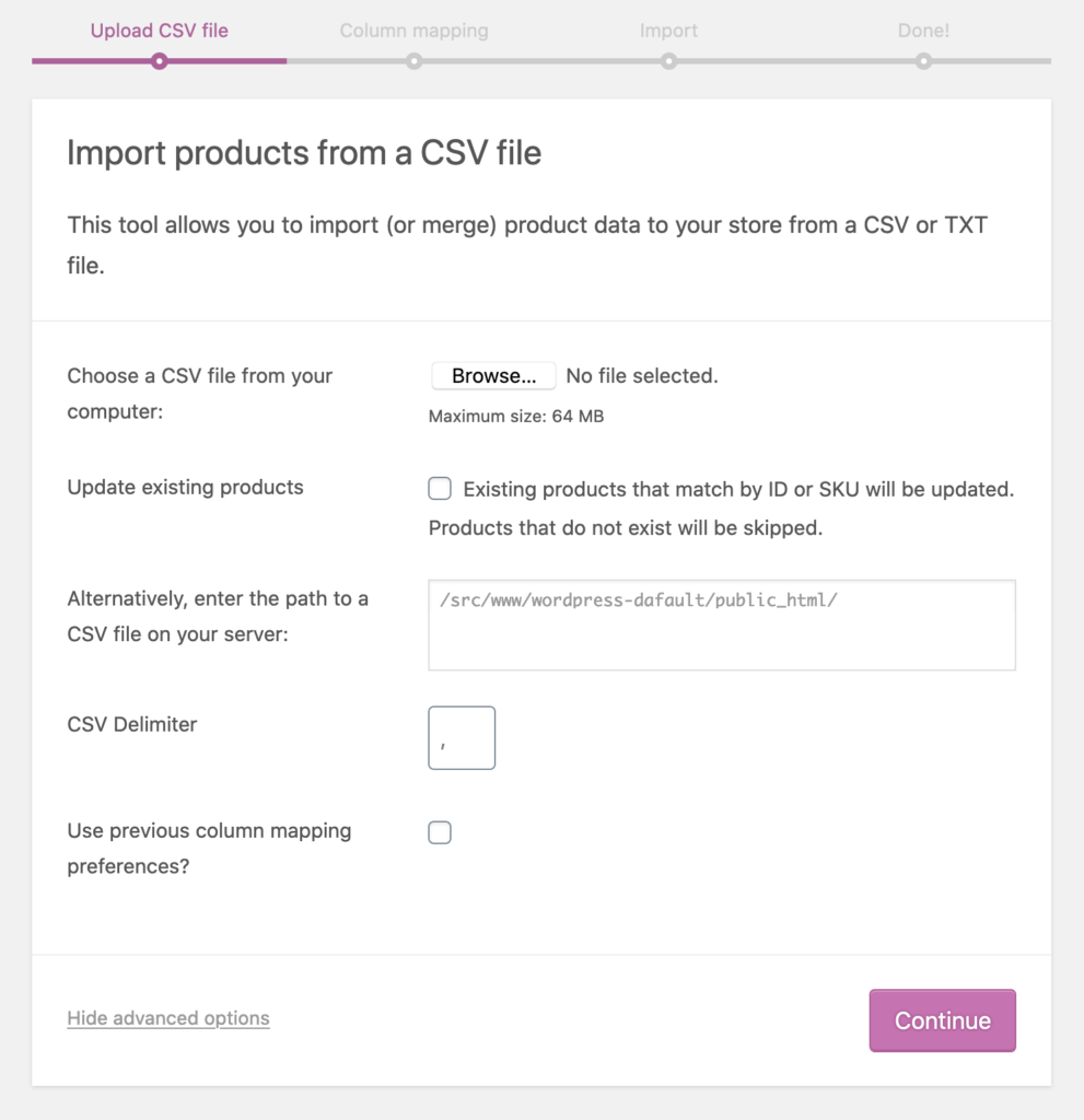 eBay-Angebote in WooCommerce importieren