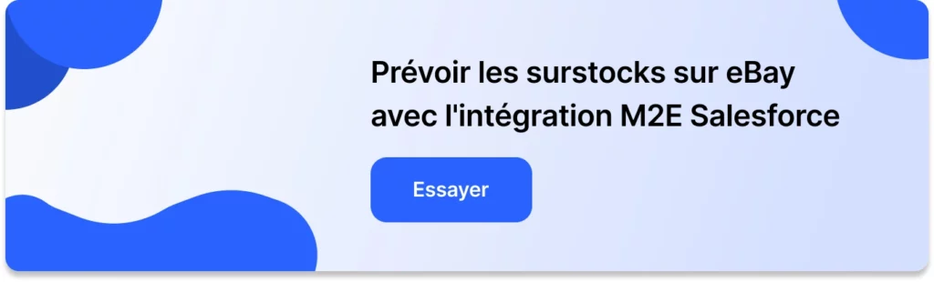 M2E Cloud Intégration de Salesforce avec eBay