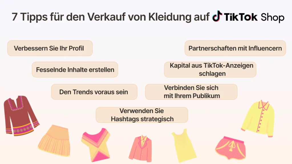 7 Tipps für den Verkauf von Kleidung auf TikTok Shop