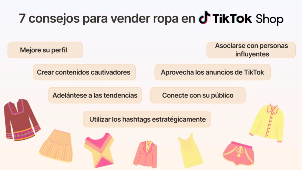 7 consejos para vender ropa en TikTok Shop