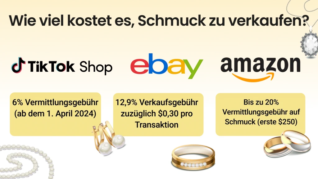 Wie viel kostet es, Schmuck über TikTok Shop zu verkaufen?