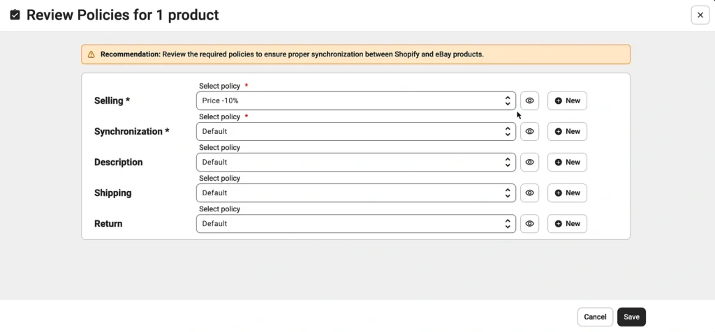 Przejrzyj i dostosuj ustawienia produktów w M2E Cloud