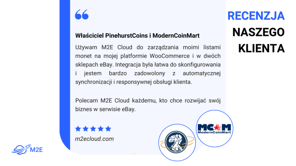 Sprzedaż monet w serwisie eBay - opinie klientów