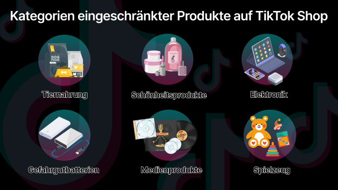 Welche Kategorien eingeschränkter Produkte gibt es im TikTok Shop?