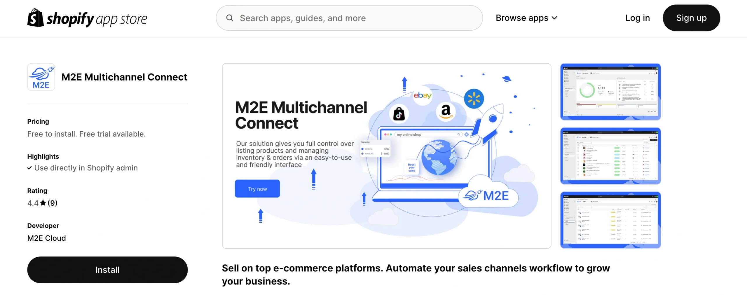 Importer des produits de Shopify vers TikTok Shop Étape 1