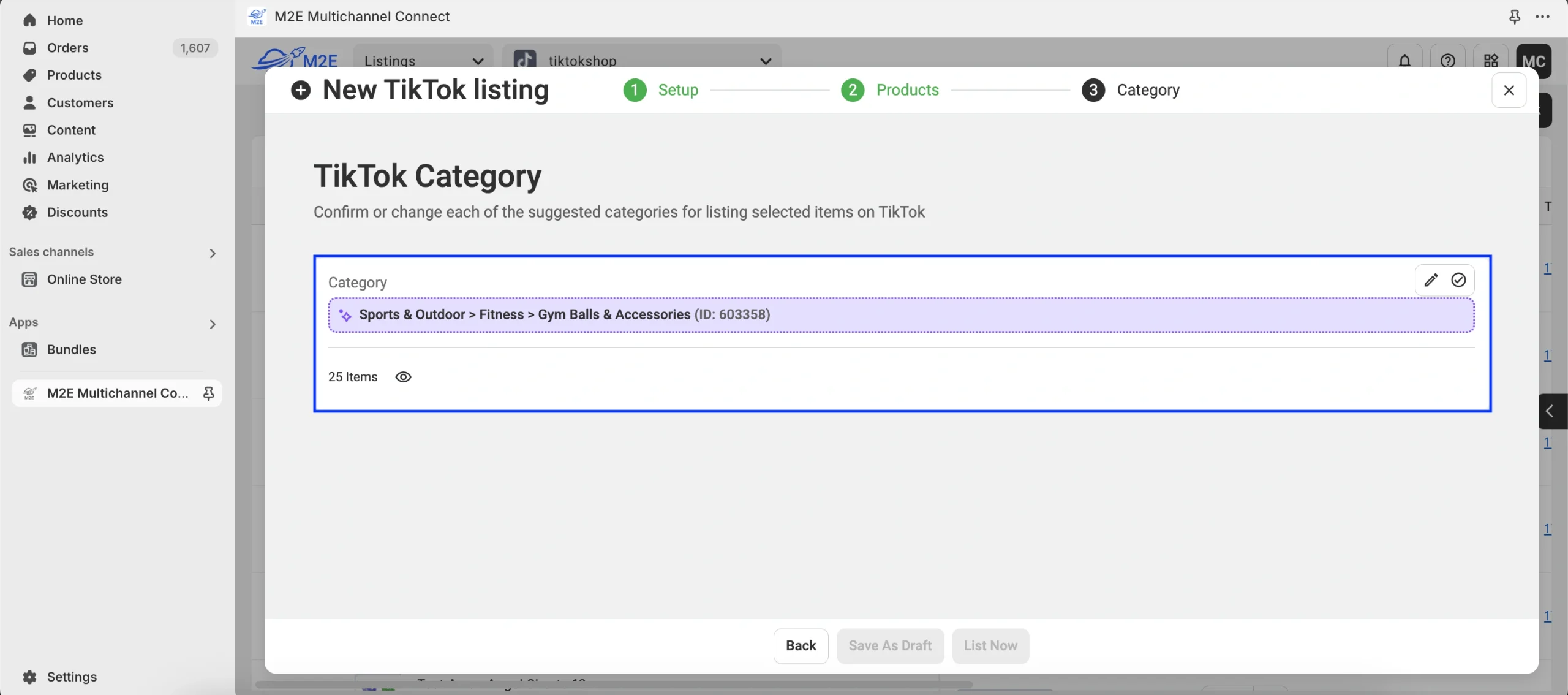 Importer des produits de Shopify vers TikTok Shop Étape 6