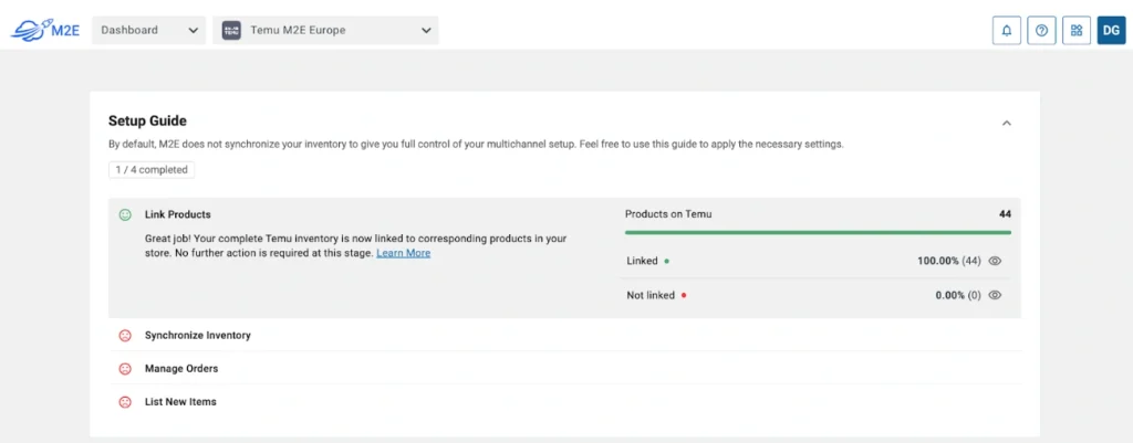 Configurar M2E Multichannel Connect