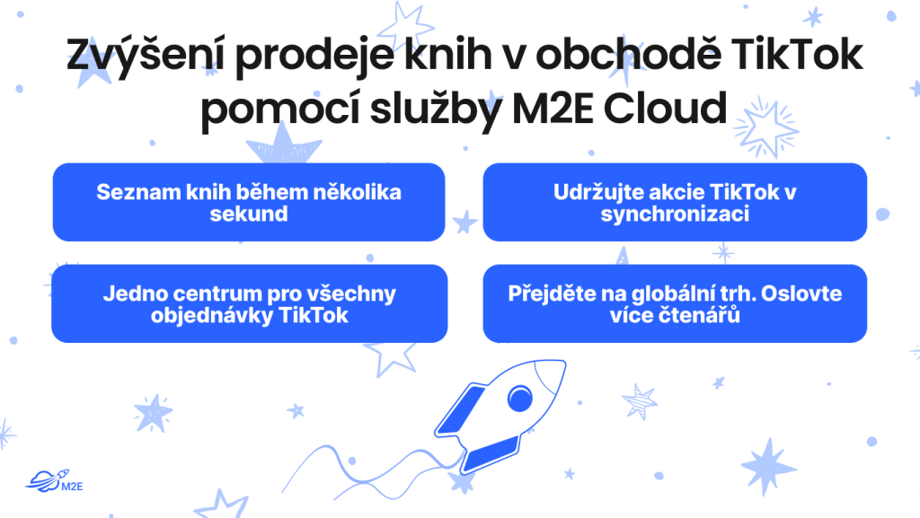 Jak prodávat knihy v obchodě TikTok pomocí služby M2E Cloud