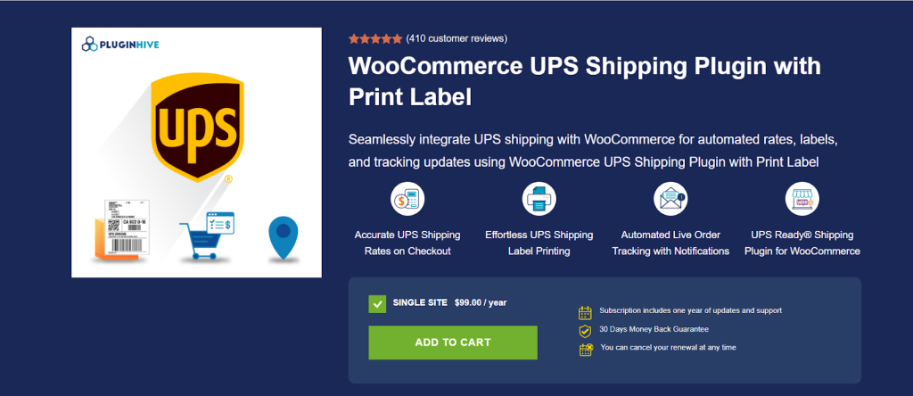 WooCommerce UPS Shipping Plugin