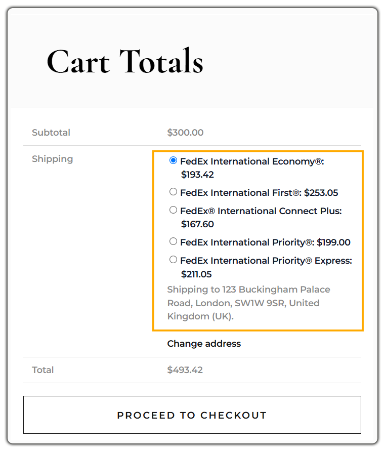 WooCommerce International Shipping - Cart Totals