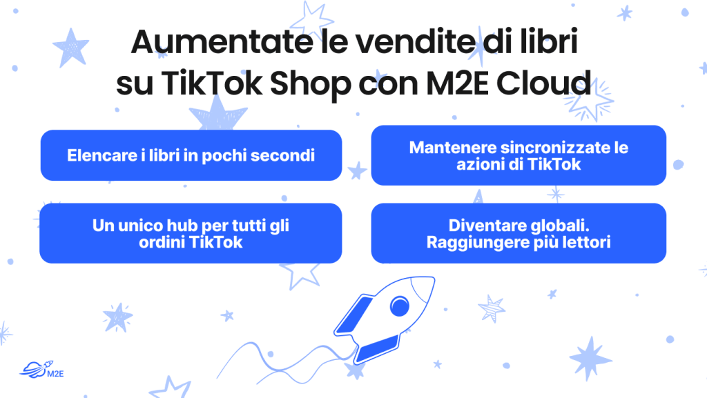 Come vendere libri su TikTok Shop con M2E Cloud