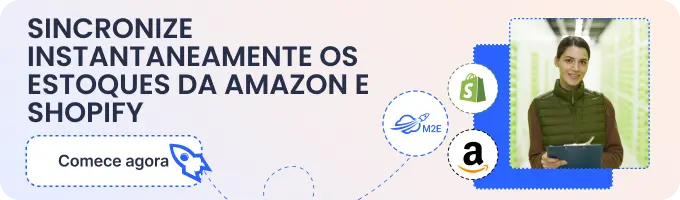 sincronize instantaneamente o inventário da Amazon e do Shopify