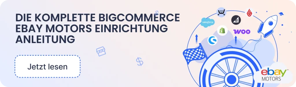 BigCommerce + eBay Motors Integration mit M2E Cloud