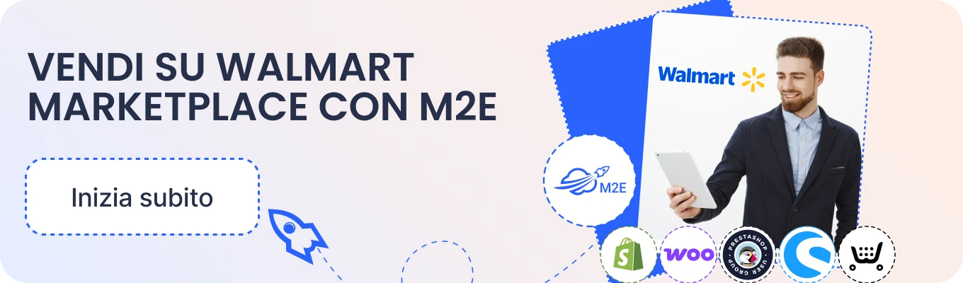 Prova l'integrazione con Walmart di M2E Cloud