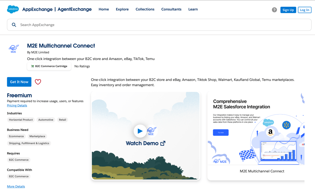 M2E Multichannel Connect : Intégration de TikTok Shop dans Salesforce Commerce Cloud