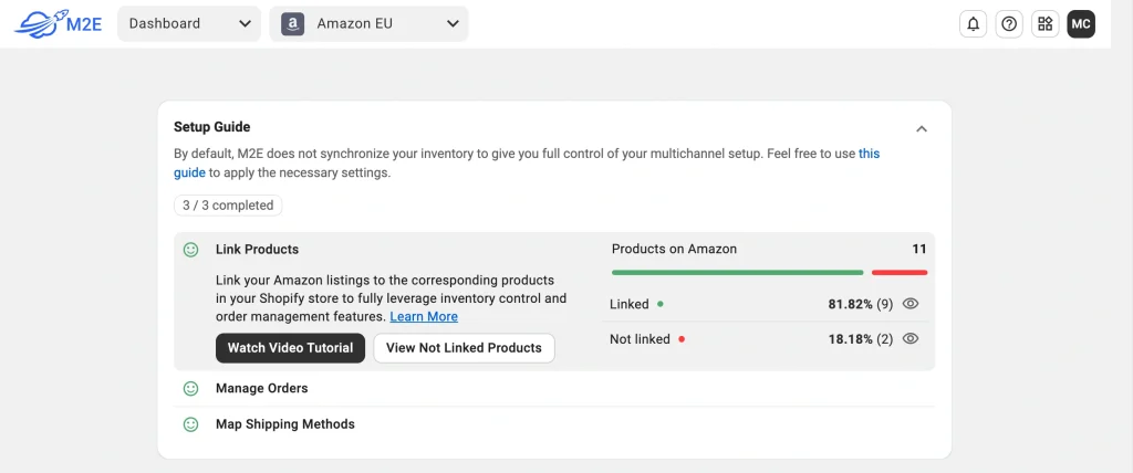 So richten Sie Ihren Shop mit Amazon MCF von M2E ein