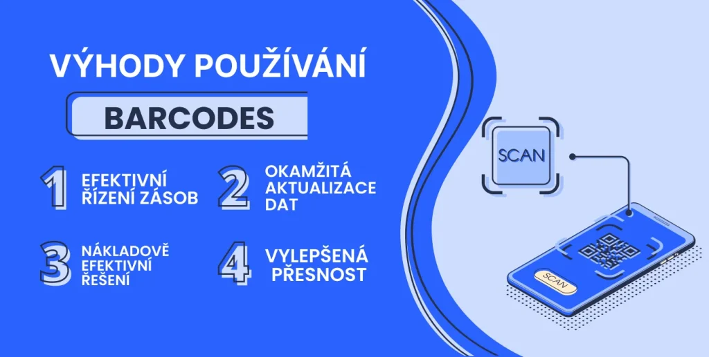 Výhody používání čárových kódů