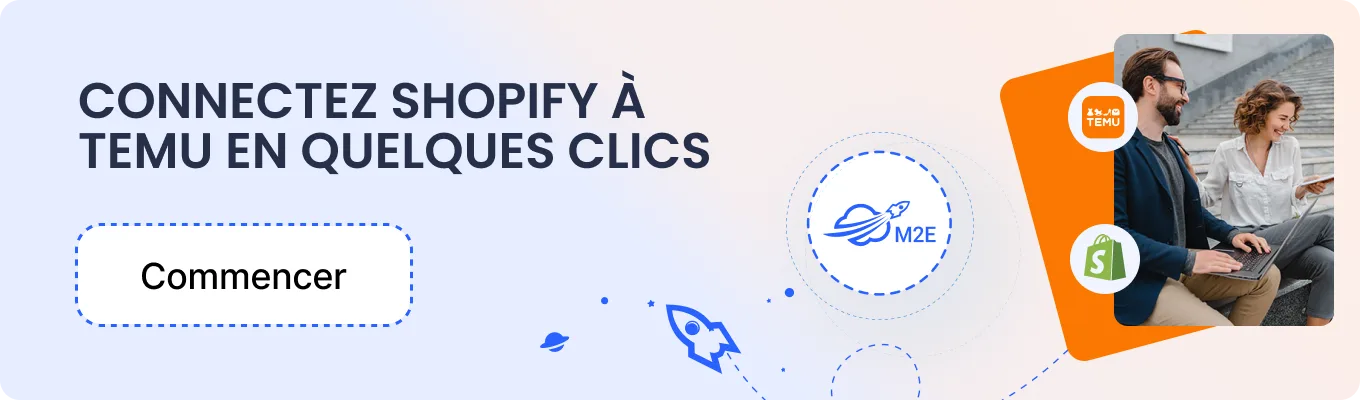 Connectez Shopify à Temu en quelques clics