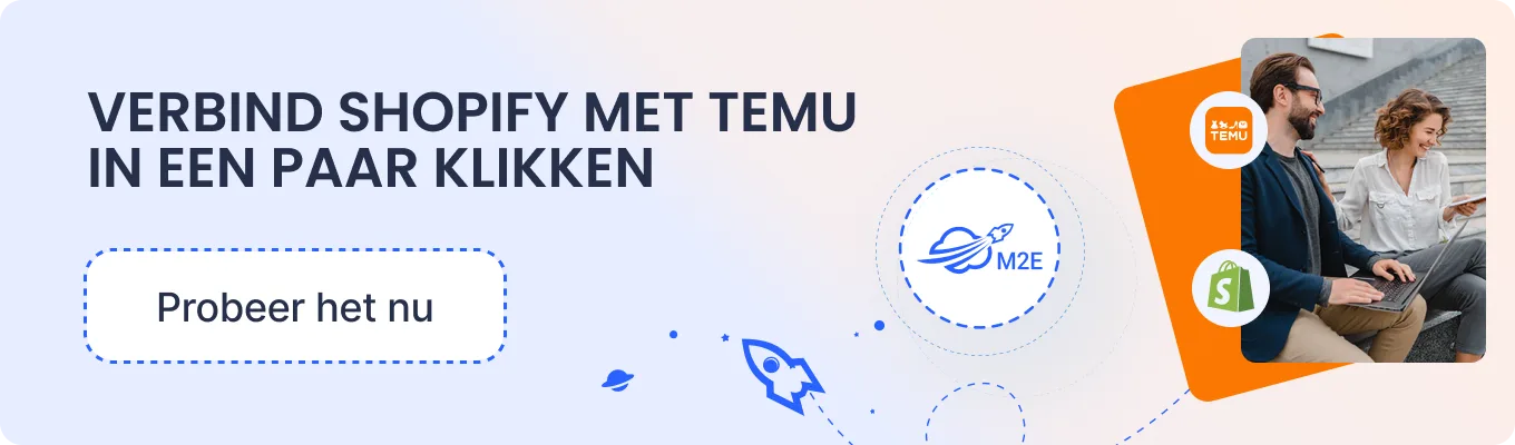 Verbind Shopify met Temu in een paar klikken