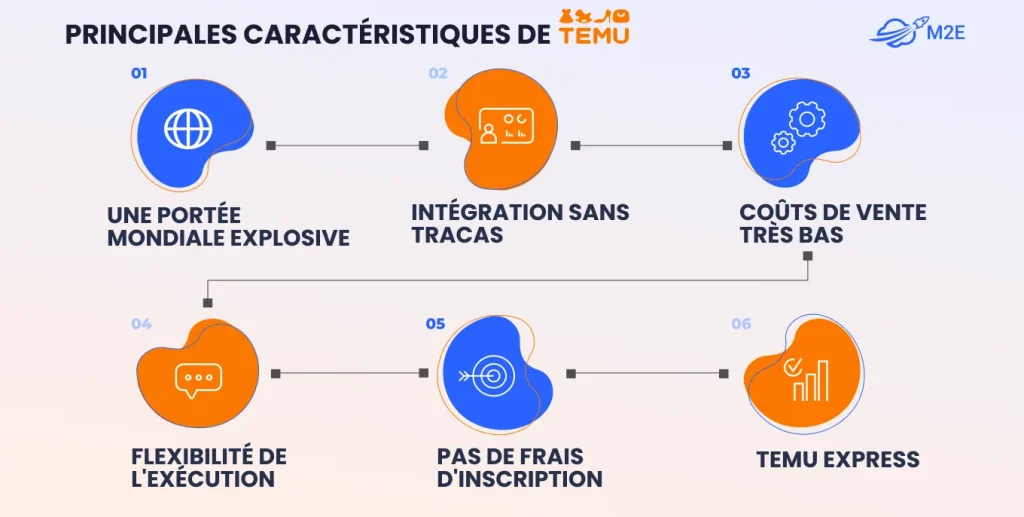 Principales fonctionnalités de Temu