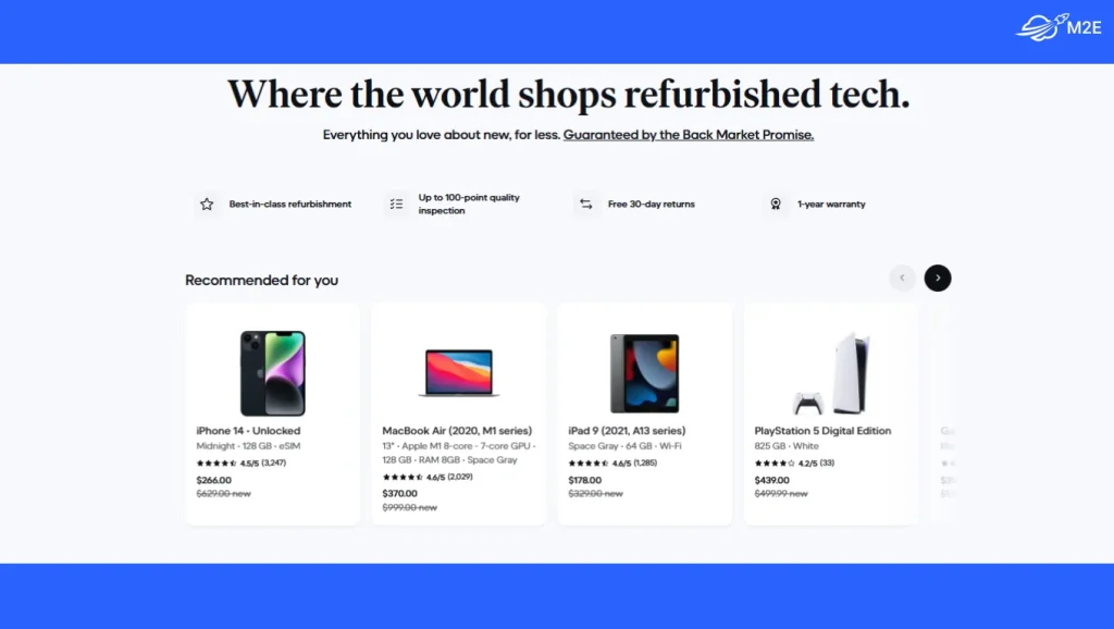 Back Market (Refurbished Only Marketplace)