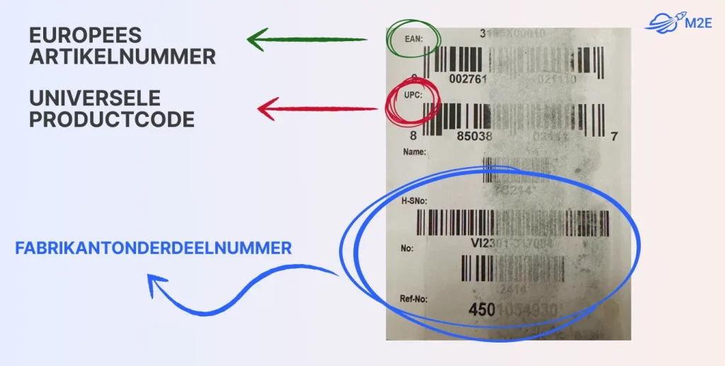 MPN (onderdeelnummer van de fabrikant)