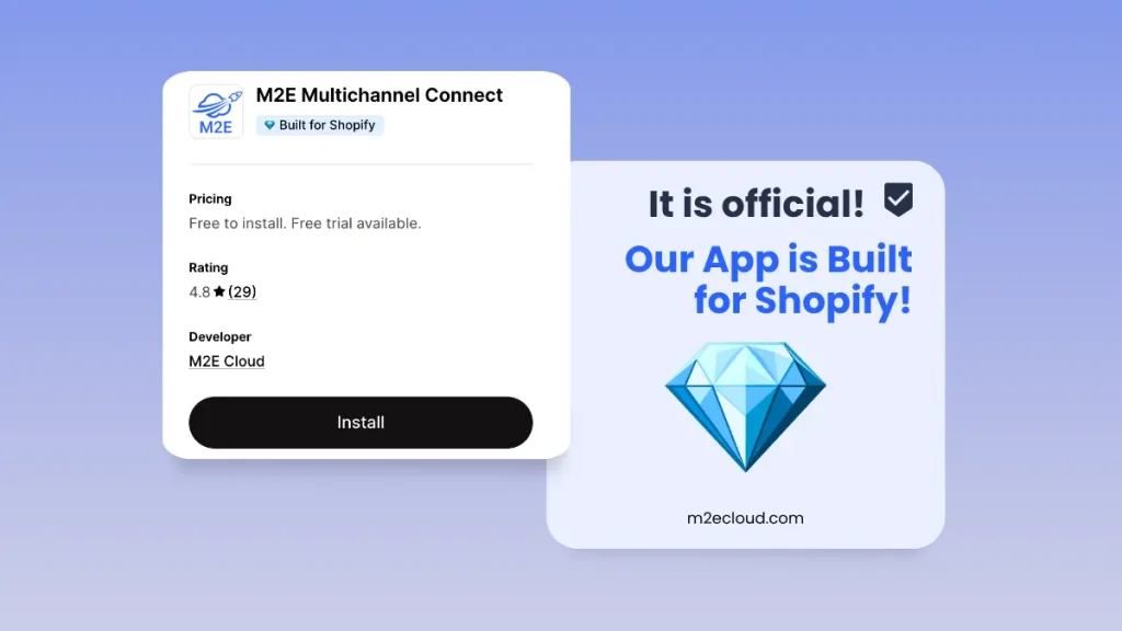 It’s Official: M2E Multichannel Connect Is Built for Shopify