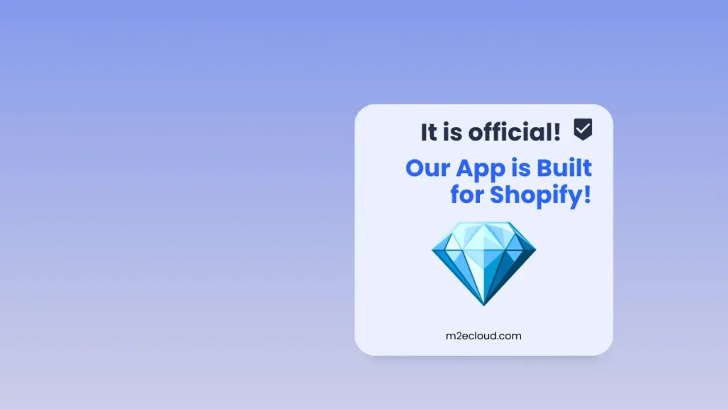 m2e app is built for shopify