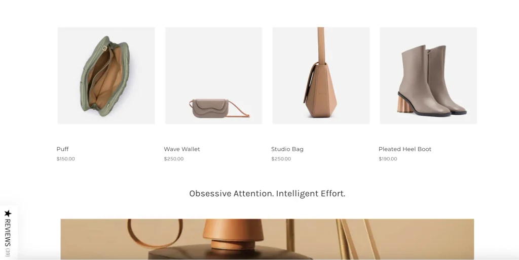 Screenshot from a Bigcommerce Store