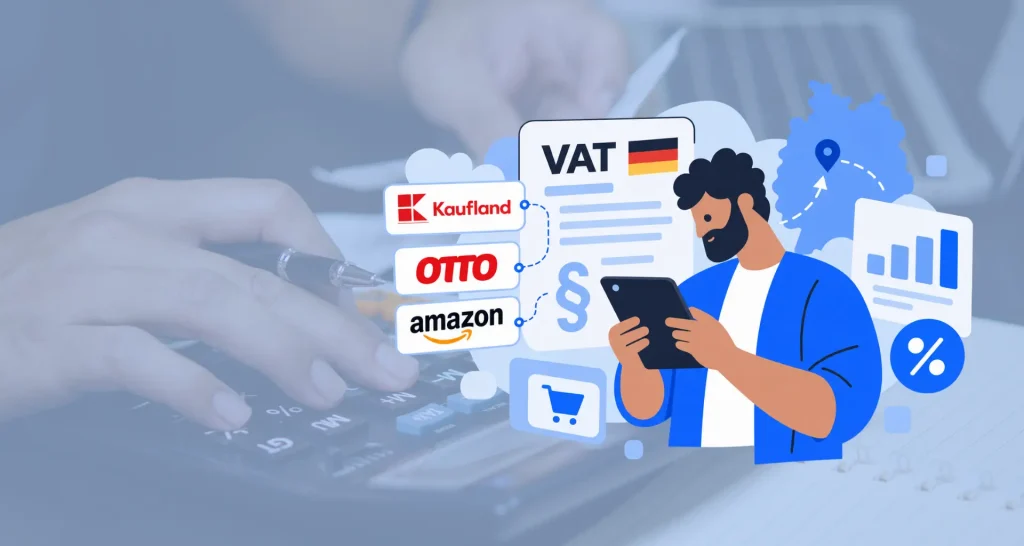 Selling on Kaufland, OTTO and Amazon at once: what that does to your German VAT