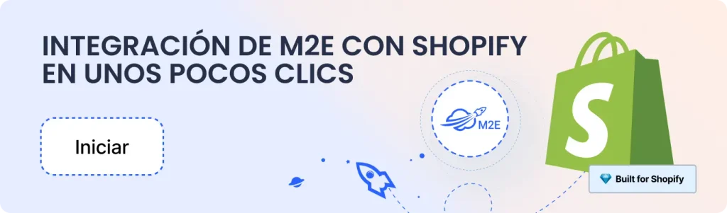 Integración de M2E con Shopify