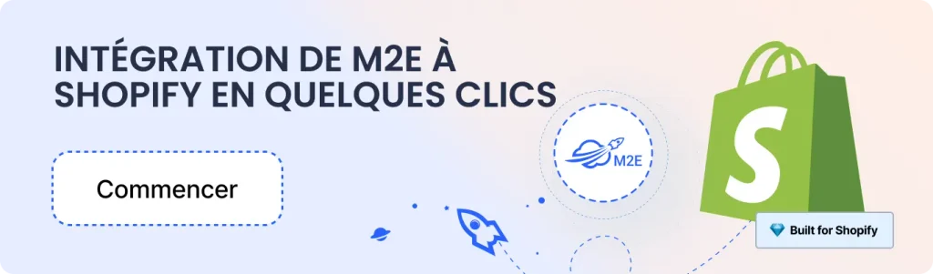 Intégration de M2E à Shopify