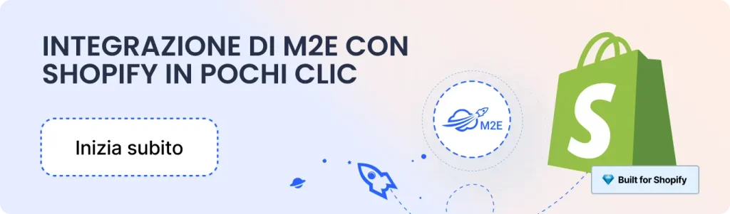 Integrazione M2E con Shopify